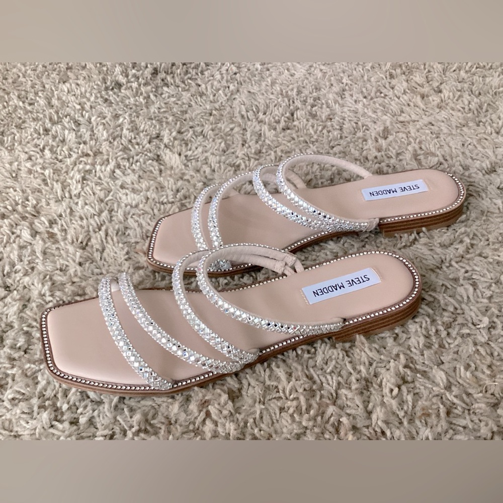 Steve Madden scrappy bling sandals size 9.5